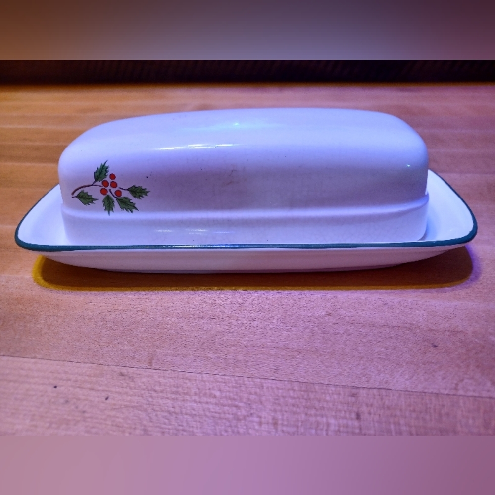 Japan stoneware Butter Dish with Lid